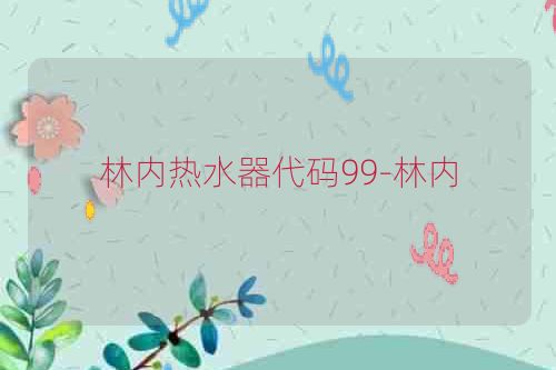 林内热水器代码99-林内