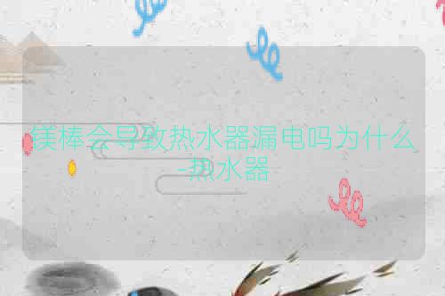 镁棒会导致热水器漏电吗为什么-热水器